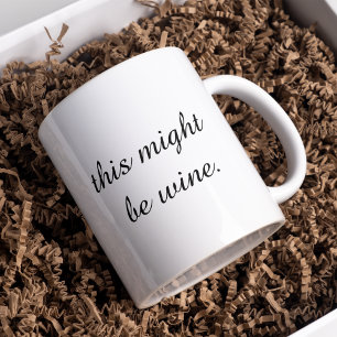 Modernes Minimal Liebe Weinangebot Kaffeetasse