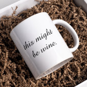 Modernes Minimal Liebe Weinangebot Kaffeetasse