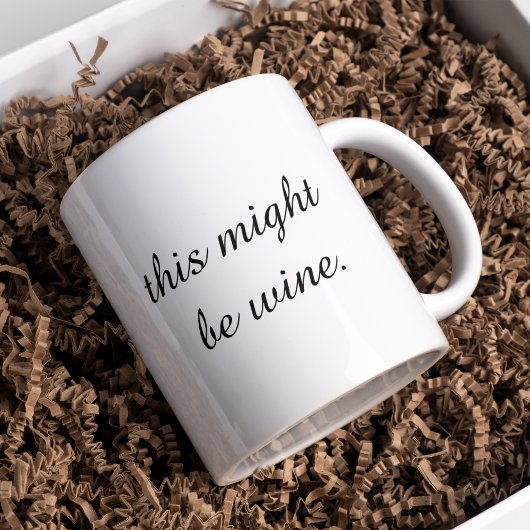 Modernes Minimal Liebe Weinangebot Kaffeetasse
