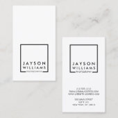 Modernes Minimal-Logo für Fotografen I Visitenkarte (Vorne/Hinten)