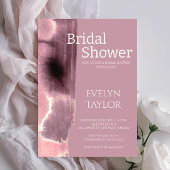 Modernes Minimal Mauve Dusty Rose Brautparty Einladung