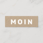 Modernes Minimal Mini Visitenkarte (Vorderseite)