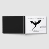 Modernes Minimal mittelalterlicher Drache Hochzeit Gästebuch (Voll)