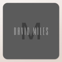 Modernes Minimal Monogram Design bearbeitbar Dunke