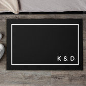 Modernes Minimal-Monogram-Erwärmen Fußmatte