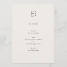 Modernes Minimal Monogramm Hochzeit