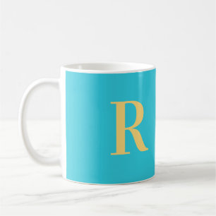 Modernes Minimal Monogramm Kaffeetasse