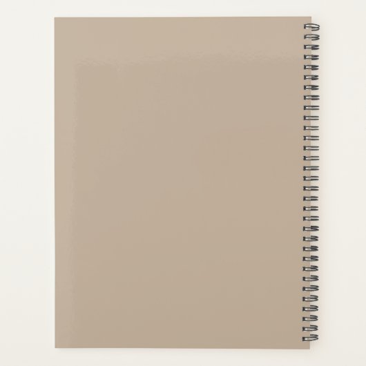 Modernes Minimal Monogramm Terminierungsbuch Planer (Rückseite)