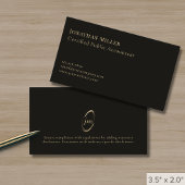 Modernes Minimal Monogramm Visitenkarte
