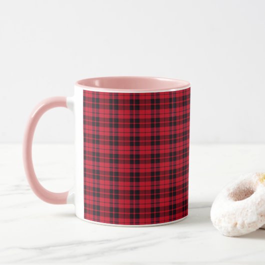 Modernes Minimal-Muster Tasse (Mit Donut)