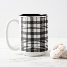 Modernes Minimal Muster Zweifarbige Tasse