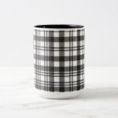 Modernes Minimal Muster Zweifarbige Tasse (Mittel)