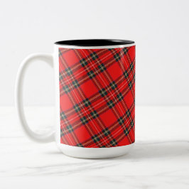 Modernes Minimal Muster Zweifarbige Tasse