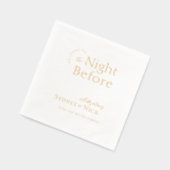 Modernes Minimal | Nacht vor Probe Abendessen Servietten Mit Folie (Links)