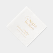 Modernes Minimal | Nacht vor Probe Abendessen Servietten Mit Folie (Rechts)