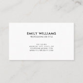 Modernes Minimal Ombre Gradient Visitenkarte (Rückseite)
