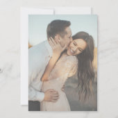 Modernes Minimal Overlay-Foto Einladung (Rückseite)