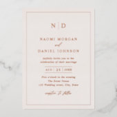 Modernes Minimal Overlay-Foto Folieneinladung (Vorderseite)