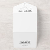 Modernes Minimal-Paar Elegante Rustikale Hochzeit All In One Einladung (Außenbereich)