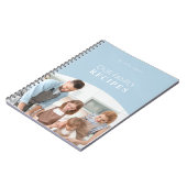 Modernes Minimal personalisieren Foto mit weißen T Notizblock (Linke Seite)