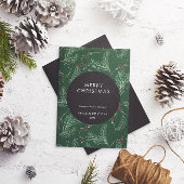 Modernes Minimal Pine Muster Weihnachten im Untern