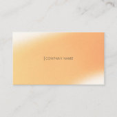 Modernes Minimal QR Code Gradient Blur Noise Gelb Visitenkarte (Vorderseite)