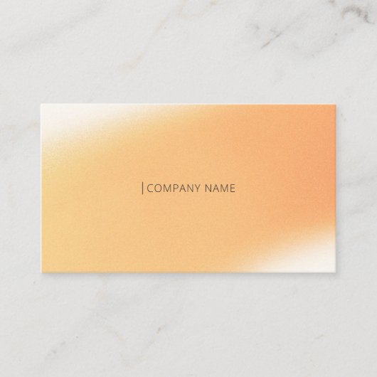 Modernes Minimal QR Code Gradient Blur Noise Gelb Visitenkarte (Vorderseite)