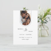 Modernes Minimal Reserva La Fecha Spanisches Foto Save The Date (Stehend Vorderseite)