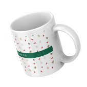 Modernes Minimal Roter Kardinal Weihnachtsbaummust Kaffeetasse