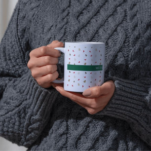 Modernes Minimal Roter Kardinal Weihnachtsbaummust Kaffeetasse