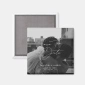Modernes Minimal Save the Date Einladungs-Magnet Magnet (Vorderseite/Rückseite)