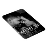 Modernes Minimal Save the Date Hochzeitsstift Magnet (Rechte Seite)