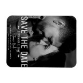 Modernes Minimal Save the Date Hochzeitsstift Magnet (Horizontal)