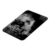 Modernes Minimal Save the Date Hochzeitsstift Magnet (Linke Seite)