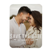 Modernes Minimal Save the Date Hochzeitsstift Magnet (Vertikal)