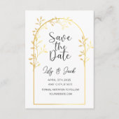 Modernes Minimal Save the Date, Minimal einfach Begleitkarte (Vorderseite)