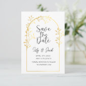 Modernes Minimal Save the Date, Minimal einfach Begleitkarte (Stehend Vorderseite)
