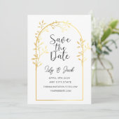 Modernes Minimal Save the Date, Minimal einfach Einladung (Stehend Vorderseite)