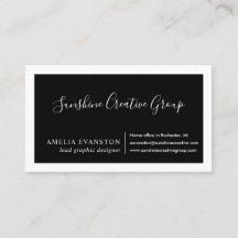 Modernes Minimal Schwarz und Weiß