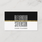 Modernes Minimal Schwarz/Weiß Beruflich Visitenkarte (Vorderseite)