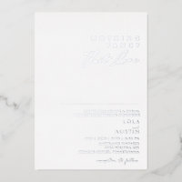 Modernes Minimal Silver Nichts Extravagant nur Lie