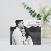 Modernes Minimal Sleek Picture Foto Save the Date (Stehend Vorderseite)