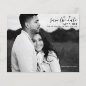 Modernes Minimal Sleek Picture Foto Save the Date (Vorderseite)