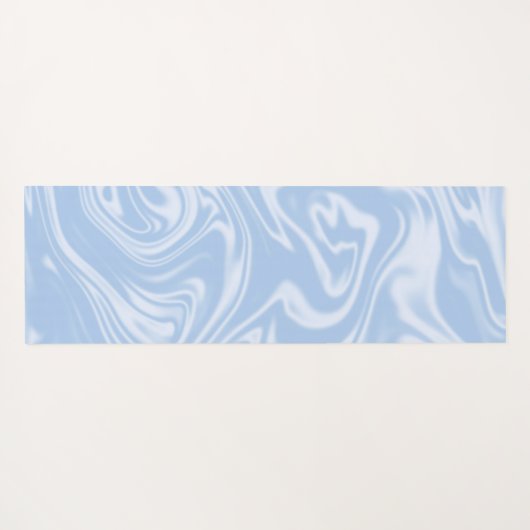 Modernes Minimal Soft Blue Yogamatte (Rückseite (Horizontal))