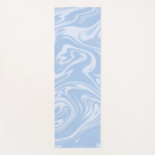 Modernes Minimal Soft Blue Yogamatte (Vorderseite)