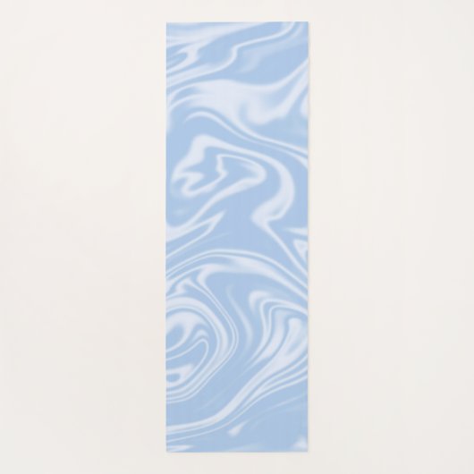 Modernes Minimal Soft Blue Yogamatte (Rückseite)