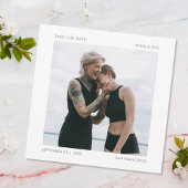 Modernes Minimal Square Foto Save the Date