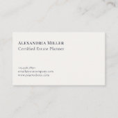 Modernes Minimal Stilvoll Visitenkarte (Vorderseite)