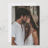 Modernes Minimal String Lights Foto Save the Date (Rückseite)