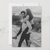 Modernes Minimal String Lights Foto Save the Date (Rückseite)